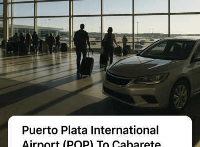 Puerto Plata Internacional aeropuerto (POP) To cabarete 1 hr $40 (Pay later)